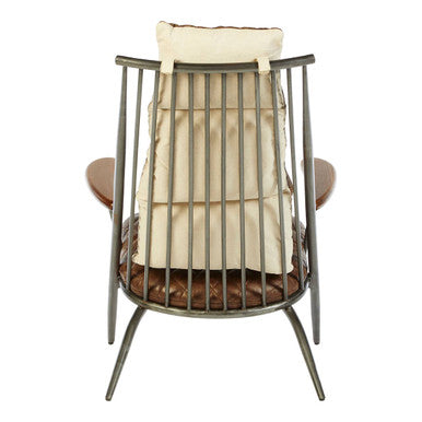 Genuine Brown Leather Chair | Hoxton