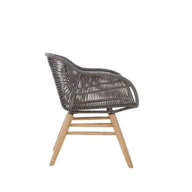 Grey Rope Armchair | Sisal