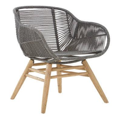 Grey Rope Armchair | Sisal
