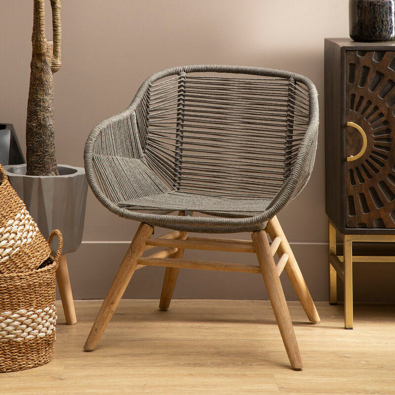 Grey Rope Armchair | Sisal