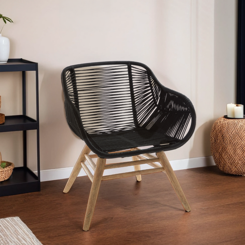 Black Rope Armchair | Sisal