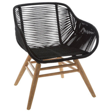 Black Rope Armchair | Sisal