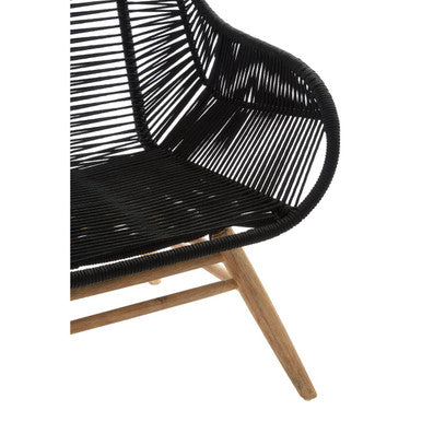 Black Rope Armchair | Sisal