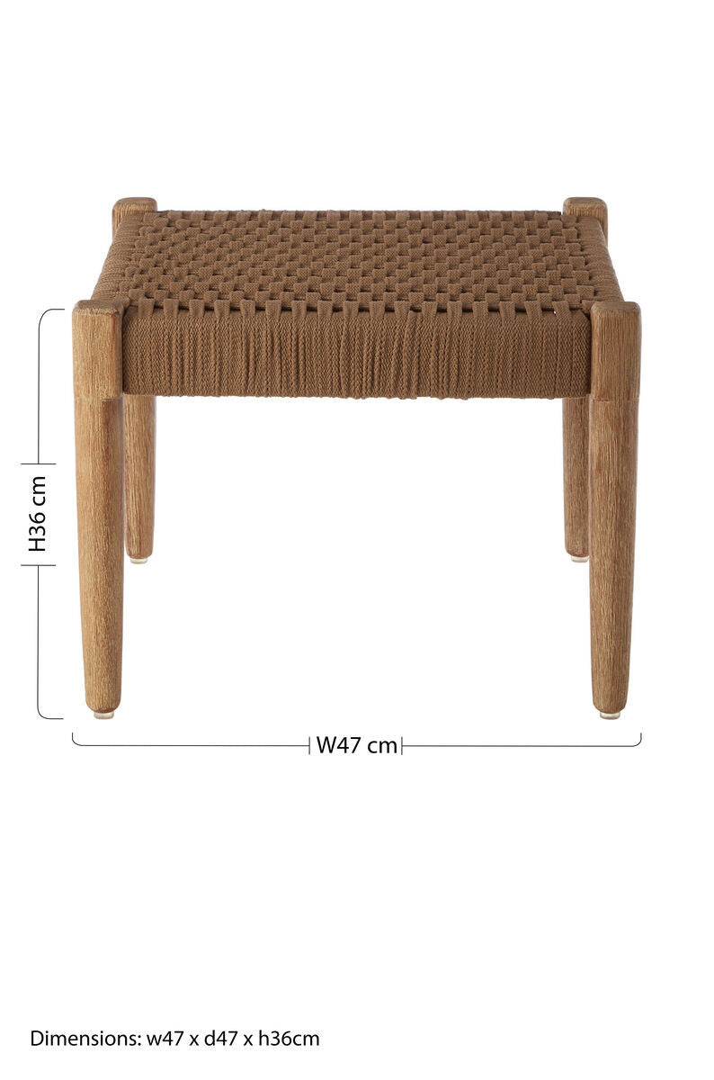 Woven Rope Footstool | Opus