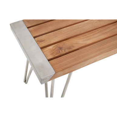 Slatted Teak Wood Bench | Nandri