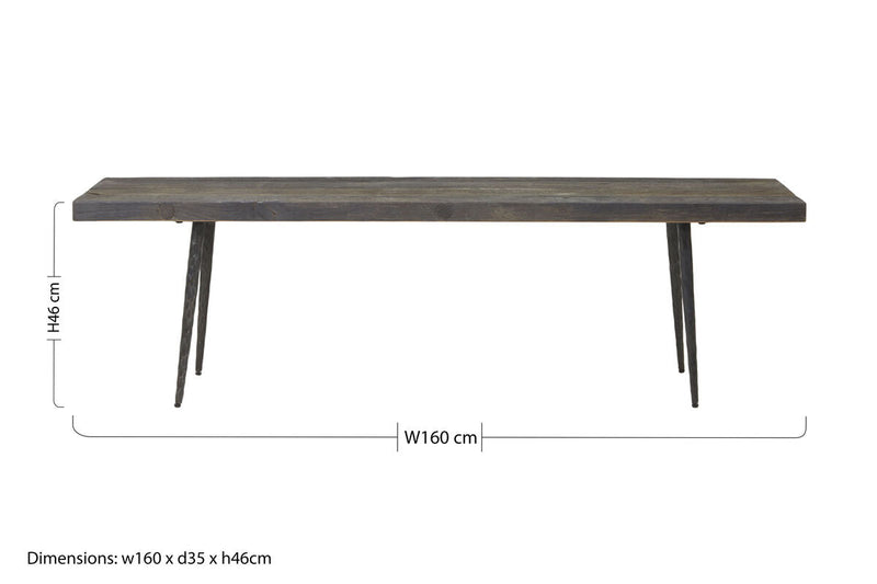 Old Oak Wood Bench | Mason