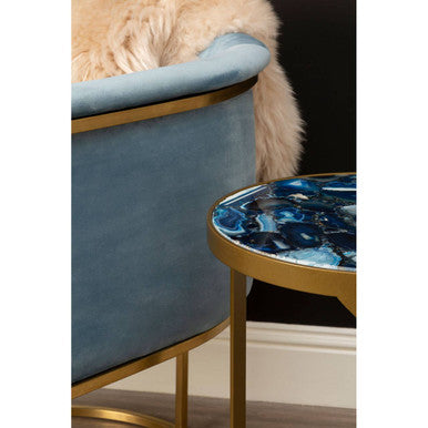 Blue Velvet Chair | Mias