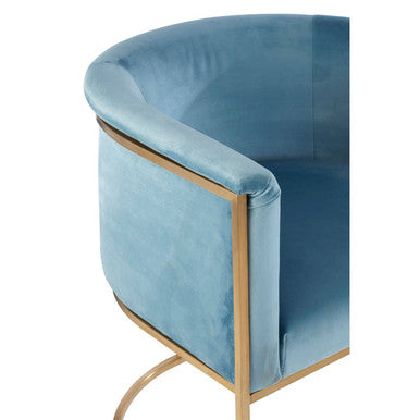 Blue Velvet Chair | Mias