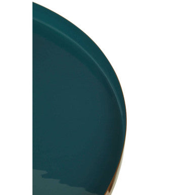 Green and Gold Large Coffee Table with Diesel Green Enamel Top | Enox