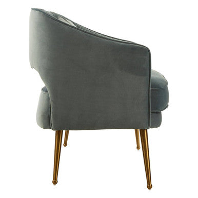 2 Seater Dusky Blue Velvet Sofa | Hendricks