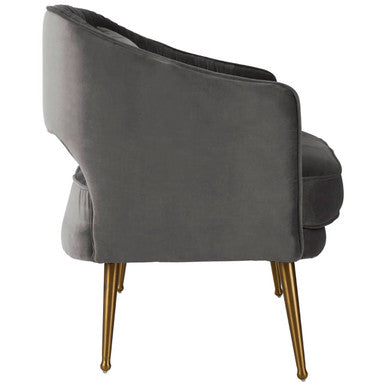 2 Seater Grey Velvet Sofa | Hendricks