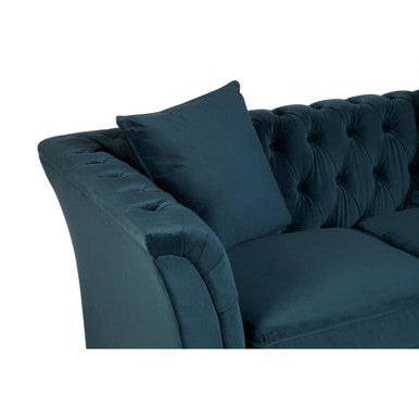 2 Seater Midnight Velvet Sofa | Sabrina
