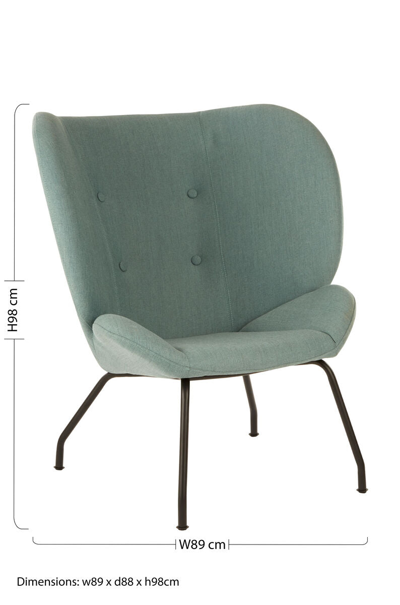 Green Fabric Accent Chair | Kolding