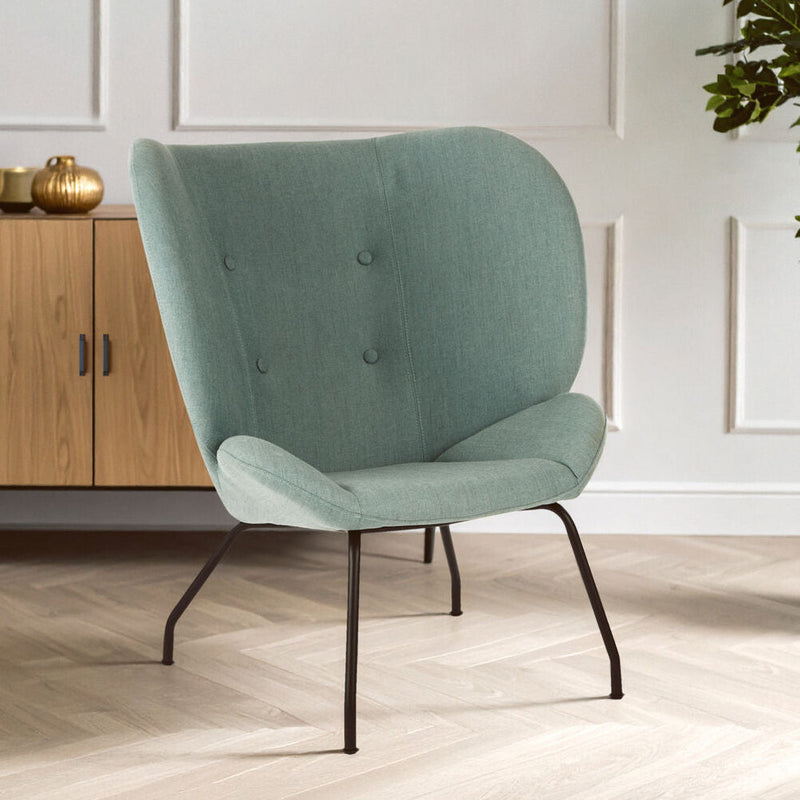 Green Fabric Accent Chair | Kolding