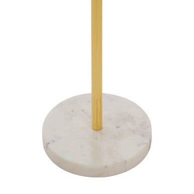Small Round Side Table with Glass Top and Leaf Detailing | Sika