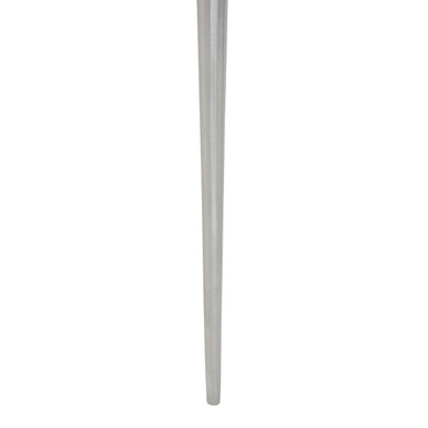 Natural Acacia Wood Slice Side Table with Silver Metallic Centre and Aluminium Legs | Almora