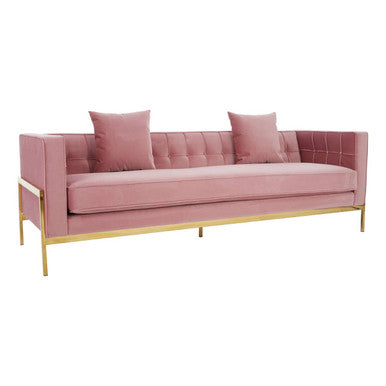 3 Seater Pink Sofa | Rena