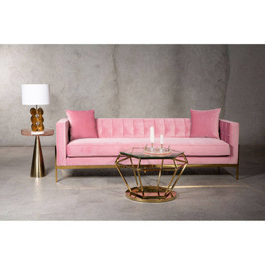 3 Seater Pink Sofa | Rena
