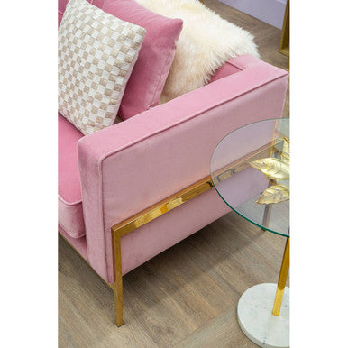 3 Seater Pink Sofa | Rena
