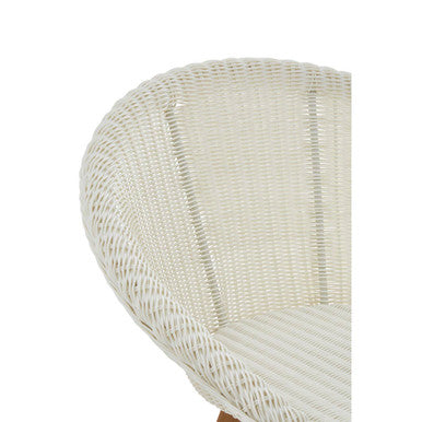 White Rattan Effect Dining Chair | Lovina