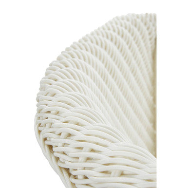 White Rattan Effect Dining Chair | Lovina