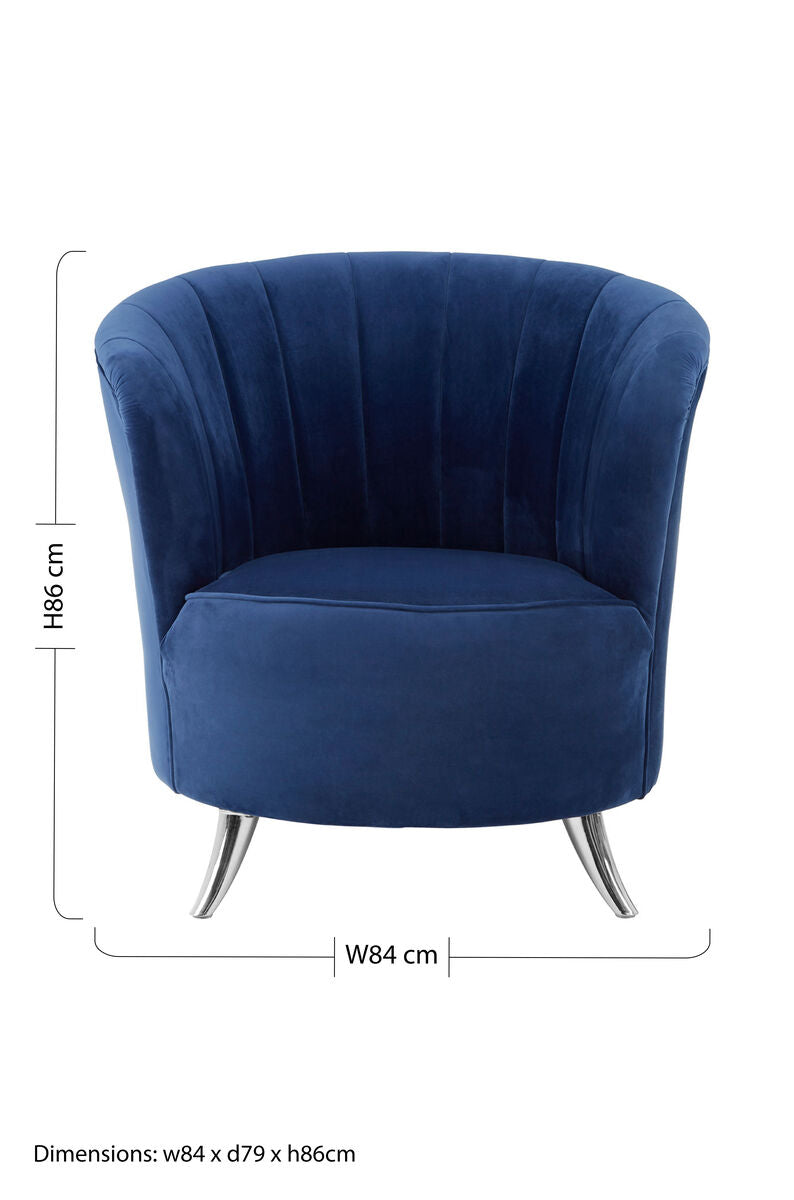 Blue Tub Chair | Maci