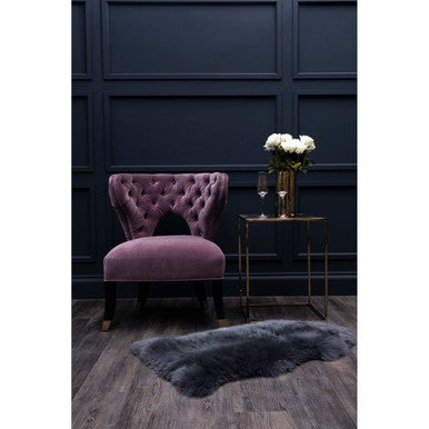 Lilac Velvet Accent Chair | Villi