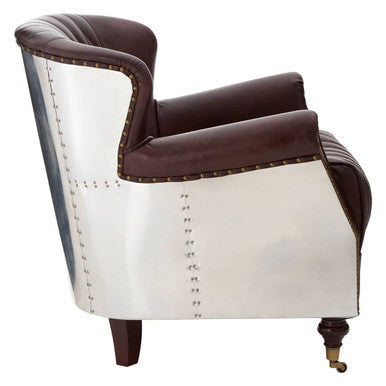 Brown Leather Armchair | Victor