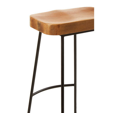Oak Wood Bar Stool | Lyon