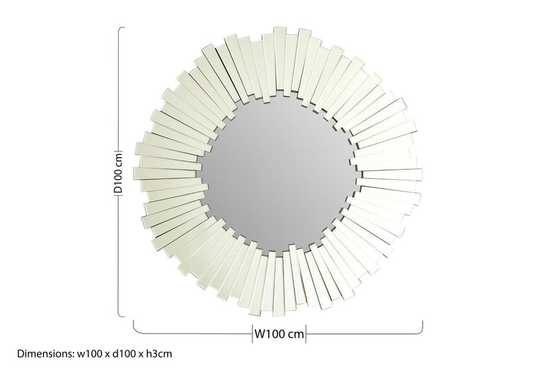 Flared Wall Mirror | Puzzle