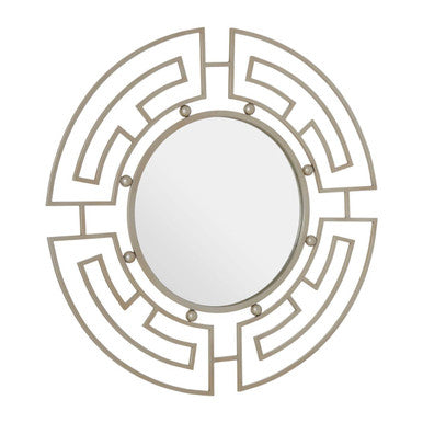 Silver Metal Frame Round Wall Mirror | Jalal