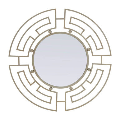 Silver Metal Frame Round Wall Mirror | Jalal