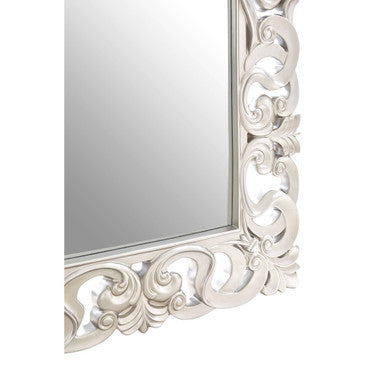 Rectangular Wall Mirror with Silver Finish | Palazio