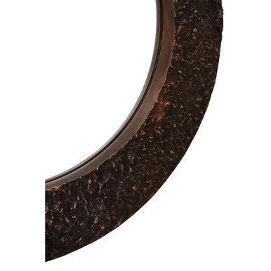 Copper Finish Round Wall Mirror | Akola