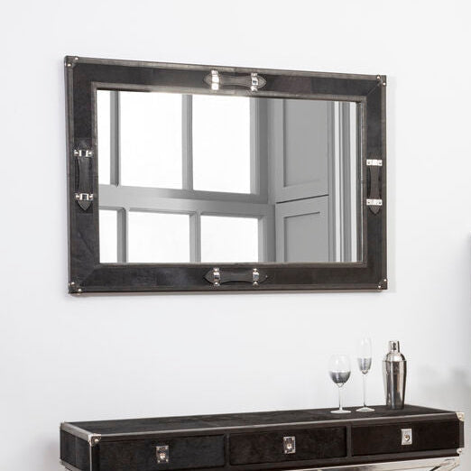 Leather Frame Mirror | Kensington Townhouse