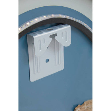 Illuminated LED Silver Oval Mirror | Avelino