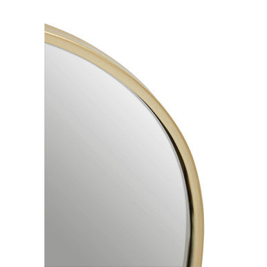 Gold Finish Arched Wall Mirror | Trento