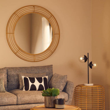 Antique Gold Round Wall Mirror | Trento