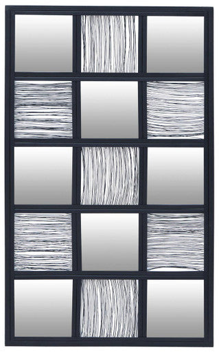 Black Wire Wall Mirror | Enzo