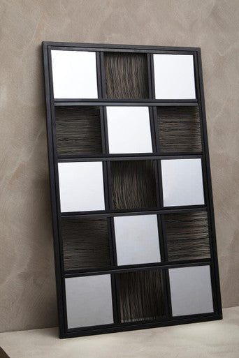 Black Wire Wall Mirror | Enzo