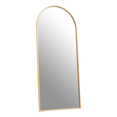 Gold Finish Wall Mirror | Descartes