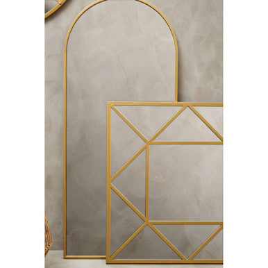 Gold Finish Wall Mirror | Descartes