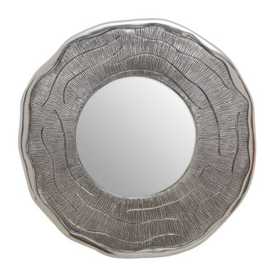 Small Oak Effect Silver Wall Mirror | Silva