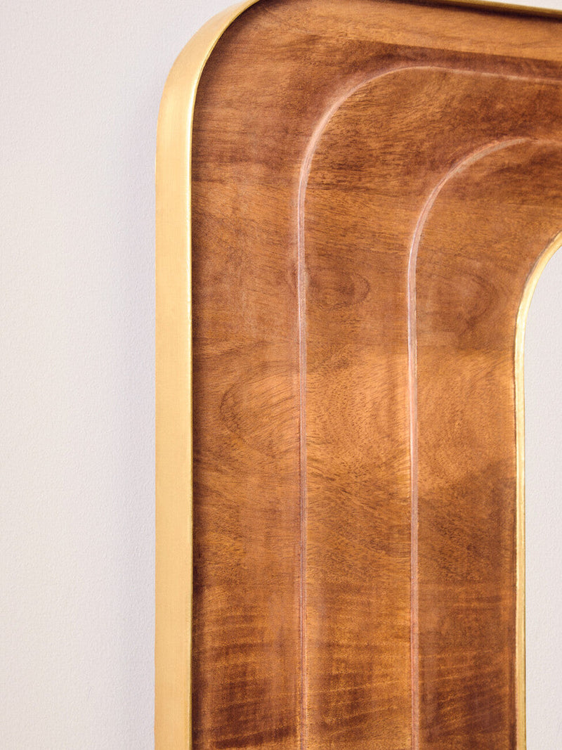 Mango Wood Carved Wall Mirror | Sangar