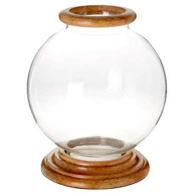 Hampstead Hurricane Large Glass Candle Holder.