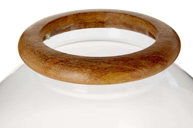 Hampstead Hurricane Large Glass Candle Holder.