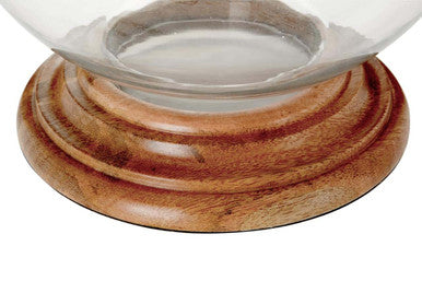 Hampstead Hurricane Large Glass Candle Holder.