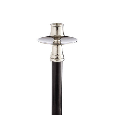 Nickel and Black Finish Candle Holder | Riya