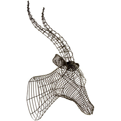 Black Wire Antelope Head | Zania