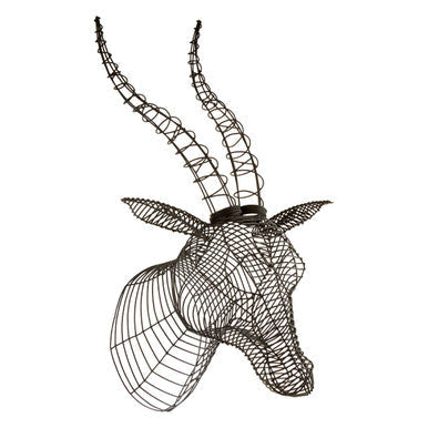 Black Wire Antelope Head | Zania